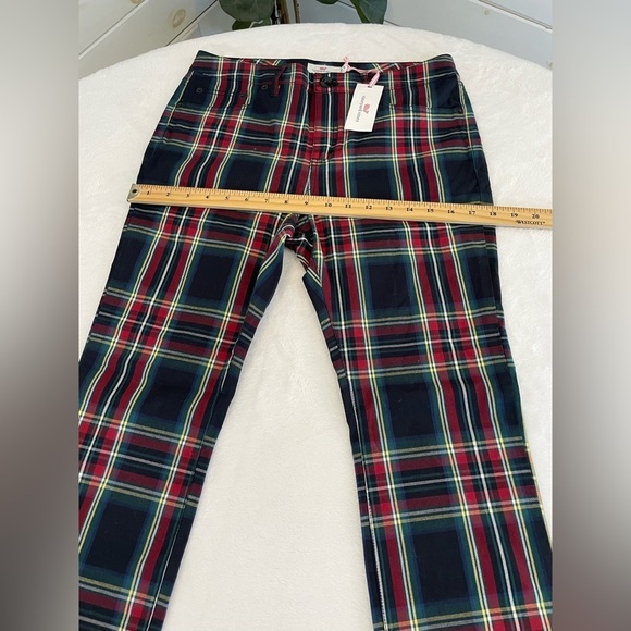 Vineyard Vines Sm Sz 6 Tartan Plaid High Rise Jolly Stretch Slim Cotton NWT - Picture 16 of 17